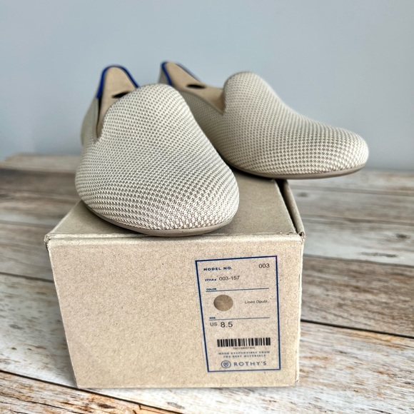 Rothy’s Linen Double Stitch Loafers, Size 8.5 - Picture 3 of 14